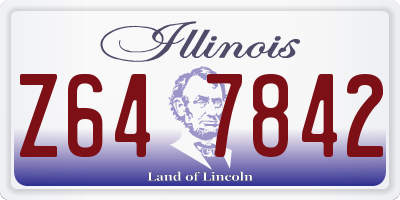 IL license plate Z647842