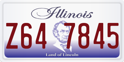 IL license plate Z647845