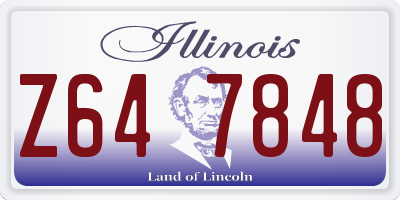IL license plate Z647848