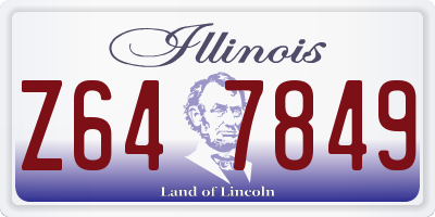 IL license plate Z647849