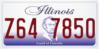 IL license plate Z647850