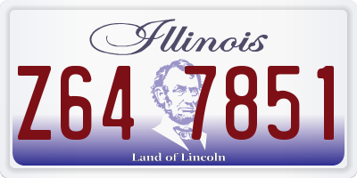 IL license plate Z647851