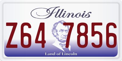 IL license plate Z647856
