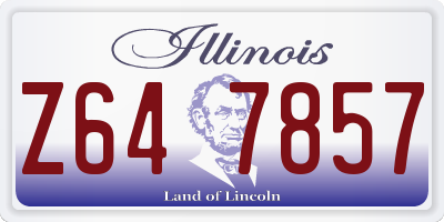 IL license plate Z647857