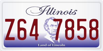 IL license plate Z647858