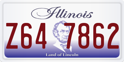 IL license plate Z647862
