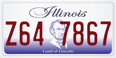 IL license plate Z647867