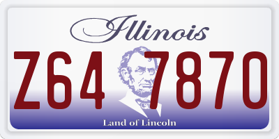 IL license plate Z647870