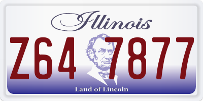 IL license plate Z647877