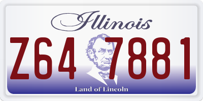 IL license plate Z647881