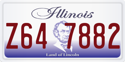 IL license plate Z647882
