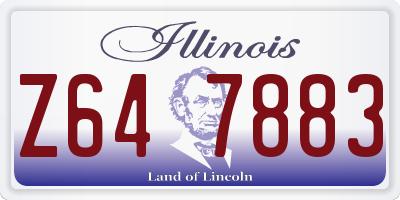 IL license plate Z647883