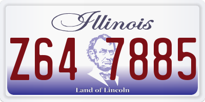 IL license plate Z647885
