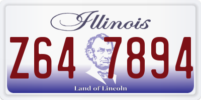 IL license plate Z647894