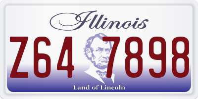 IL license plate Z647898
