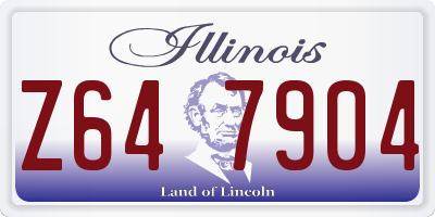 IL license plate Z647904