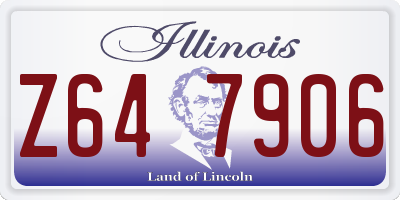 IL license plate Z647906