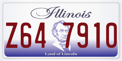 IL license plate Z647910