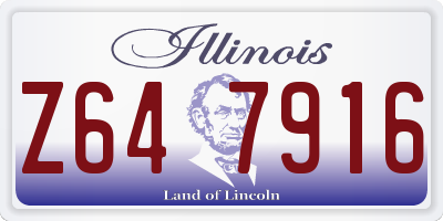 IL license plate Z647916