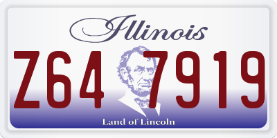 IL license plate Z647919