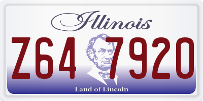 IL license plate Z647920