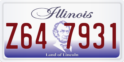 IL license plate Z647931