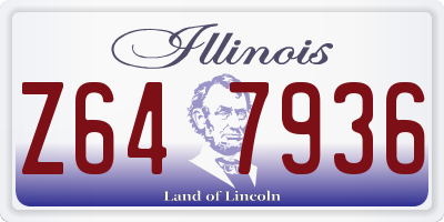 IL license plate Z647936