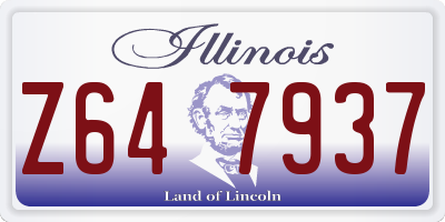 IL license plate Z647937