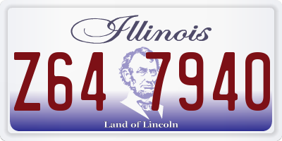 IL license plate Z647940