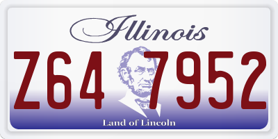 IL license plate Z647952
