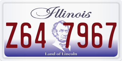 IL license plate Z647967