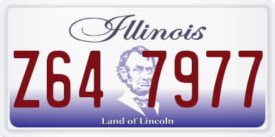 IL license plate Z647977