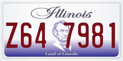 IL license plate Z647981