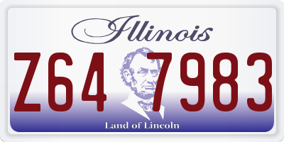 IL license plate Z647983