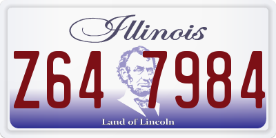 IL license plate Z647984