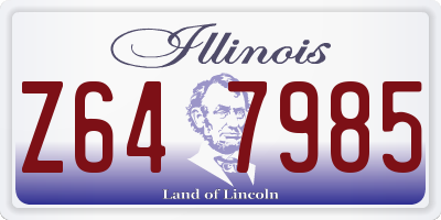 IL license plate Z647985