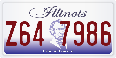 IL license plate Z647986