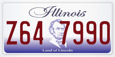 IL license plate Z647990