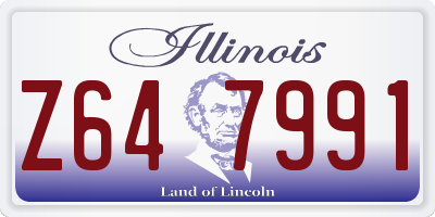 IL license plate Z647991