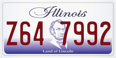 IL license plate Z647992