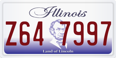 IL license plate Z647997