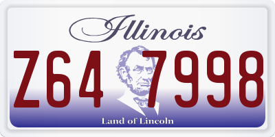 IL license plate Z647998