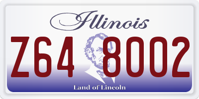 IL license plate Z648002