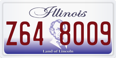 IL license plate Z648009