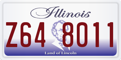IL license plate Z648011