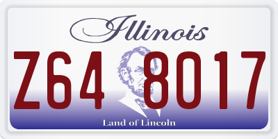 IL license plate Z648017