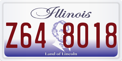IL license plate Z648018