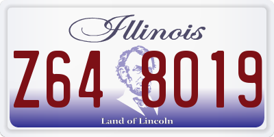 IL license plate Z648019