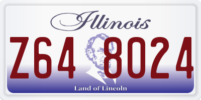 IL license plate Z648024