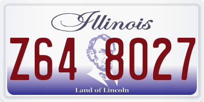 IL license plate Z648027